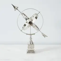 Armillary Silver Sphere Decorative