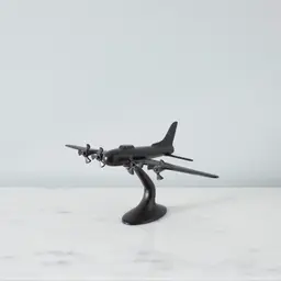 Aluminium Black Bronze Aeroplane Decorative