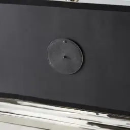 Deco Aluminium Nickel Table Clock