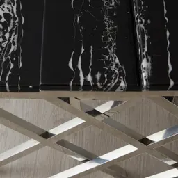 Belle Black Marble Nested Side Table 