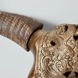 Carved Skull Wall Hanging