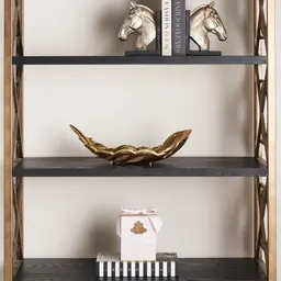 Golden Resin Leaf Platter