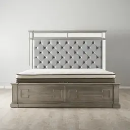 Solitude Antique Silver King Bed