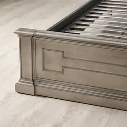 Solitude Antique Silver Queen Bed