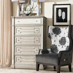 Solitude Antique Silver Tallboy