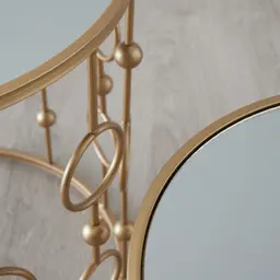 Mystic Antique Gold Mirror Side Tables 