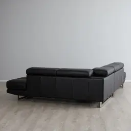 Aster Black Modular Right Chaise Lounge 