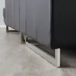 Aster Black Modular Left Chaise Lounge 