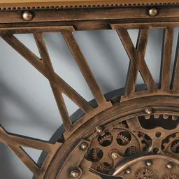 Gustav Antique Brass Finish Wall Clock