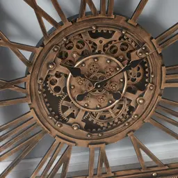 Gustav Antique Brass Finish Wall Clock