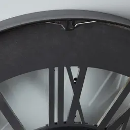 Sigmund Black Round Clock 