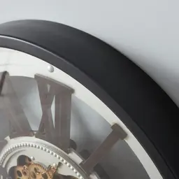 Sigmund Black Round Clock 