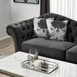 Celia Rectangular Stainless Steel Mirror Tray