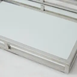 Celia Rectangular Stainless Steel Mirror Tray
