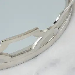 Elizabeth Silver Aluminium Round Mirror Tray 
