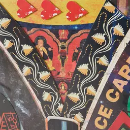 Queen Of Hearts Framed Paper Collage