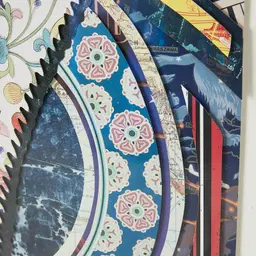 King Of Hearts Framed Paper Collage