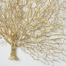 Brass Colour Sea Fan Shadow Box Frame