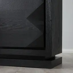 Xandra Black Oak Veneer Cabinet