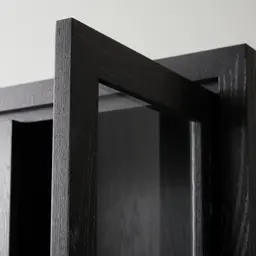 Xandra Black Oak Veneer Cabinet