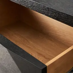 Xandra Black Oak Veneer Dining Cabinet