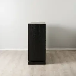 Xandra Black Oak Veneer Dining Cabinet