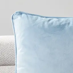 Remi Dusty Blue Velvet Cushion 