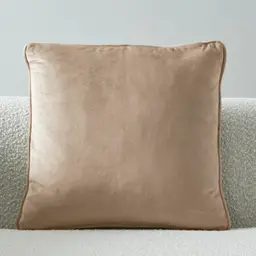 Remi Beige Velvet Cushion