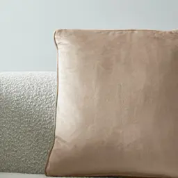 Remi Beige Velvet Cushion
