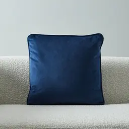 Remi Navy Blue Velvet Cushion 