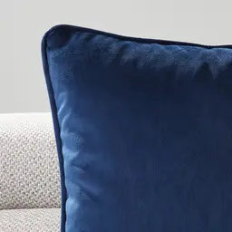 Remi Navy Blue Velvet Cushion 