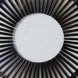 Black and White Circle Shadow Box