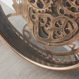 Miranda Antique Brass Colour Wall Clock