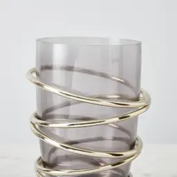 Small Black Luster Vase