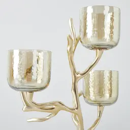 Gold Branch Candle Holder