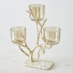 Gold Branch Candle Holder