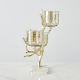 Gold Branch Candle Holder