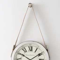Leather Strap Wall Clock