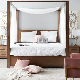 Regina Wooden Veneer King Bed