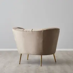 Pollack Beige Fabric Occasional Chair