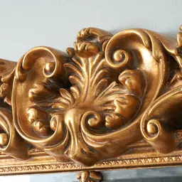 Perry Antique Gold Rectangle Mirror