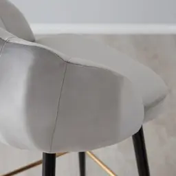 Amber Bar Stool - Grey