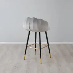 Amber Bar Stool - Grey