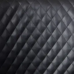 Quinn Black Vegan Leather Dining Chair - Brass Colour Legs