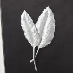 Twin Silver Leaf Shadow Box 