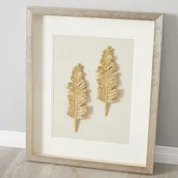 Cycas Gold Leaf Shadow Box 