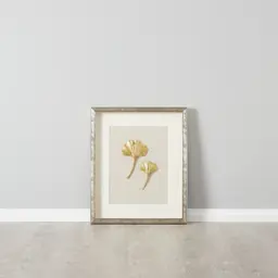 Ginkgo Gold Leaf Shadow Box 