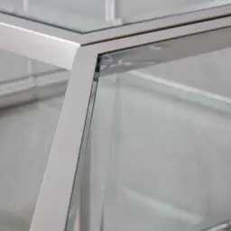 Hexagonal Side Table 35cm - Silver