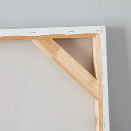 Vermillion Accent Abstract Painting