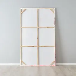 Vermillion Accent Abstract Painting